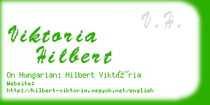 viktoria hilbert business card